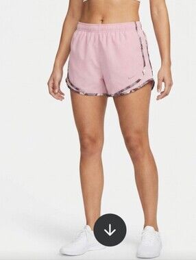 Women's Pink Lined Nike Dri Fit Running Shorts Size XS
